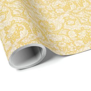 William Morris  Bachelors Button Golden Background