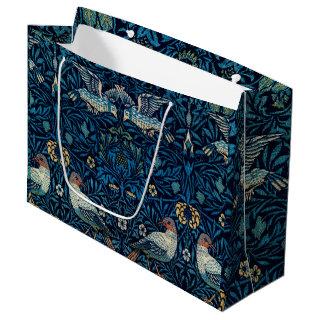 William Morris Blue Birds Tapestry Classic Large Gift Bag
