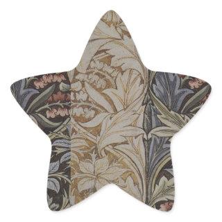 William Morris Bluebell Tapestry  Star Sticker