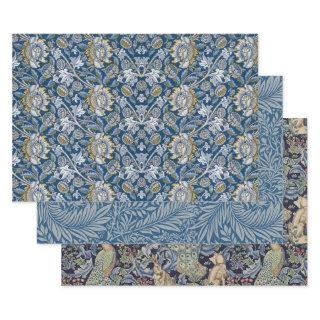 WILLIAM MORRIS BLUES HEAVY WEIGHT DECOUPAGE  SHEETS