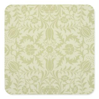 William Morris Borage Wedding Soft Green Square Sticker