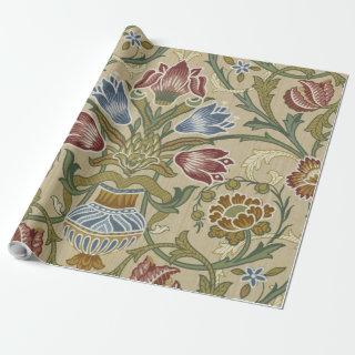 William Morris Brocade Floral Wallpaper Pattern