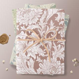 William Morris Chrysanthemum Pattern Wrapping Pape  Sheets