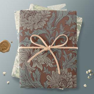William Morris Chrysanthemum Pattern Wrapping Pape  Sheets