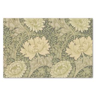 William Morris Chrysanthemum Sage Flower Tissue Paper