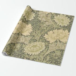 William Morris Chrysanthemum Sage Flower