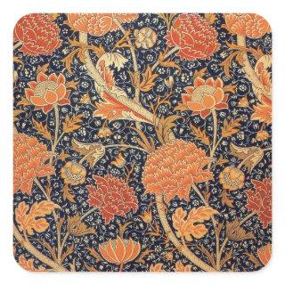 William Morris Cray Wallpaper Pattern Square Sticker