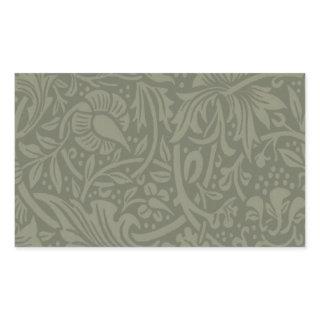 William Morris Daffodil Floral Wallpaper Rectangular Sticker