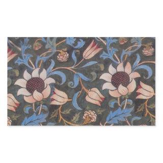 William Morris Evenlode Textile Floral Art Rectangular Sticker