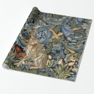 William Morris Forest Rabbit Floral Art Nouveau