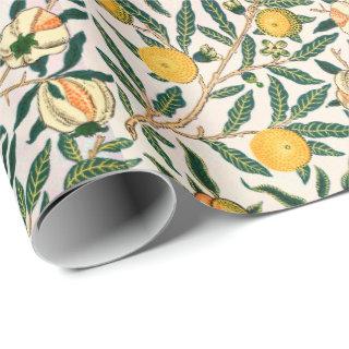 William Morris Fruit Pomegranate White Ornament