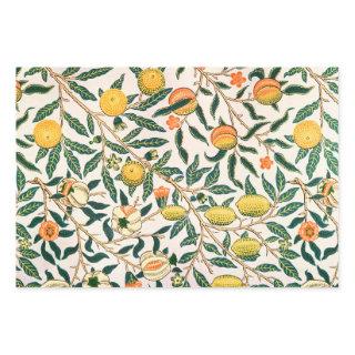 William Morris Fruit Pomegranate White Ornament  Sheets