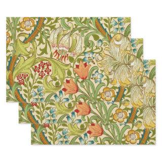 William Morris Golden Lily Vintage Pre-Raphaelite  Sheets