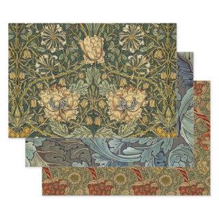 William Morris Honeysuckle Green Floral  Sheets