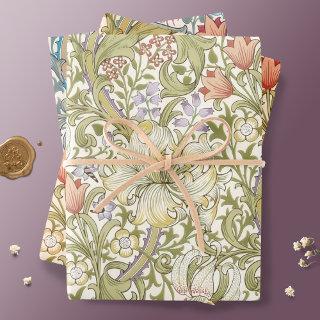 William Morris Lily Art Nouveau Floral Wrapping Pa  Sheets