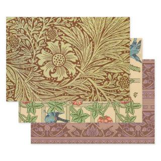 William Morris Marigold Antique Flower Pattern  Sheets