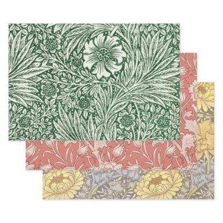 william morris marigold green floral flower  sheets