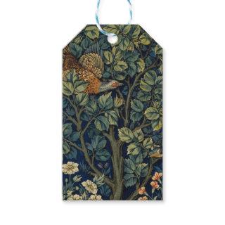William Morris Pheasant Bird Tree Botanical Gift Tags
