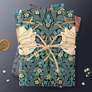 William Morris Pimpernel Vintage Pattern Wrapping   Sheets