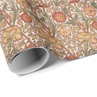 William Morris Pink Rose Flower Wallpaper Pattern