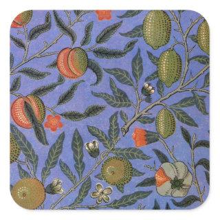 William Morris Pomegranate Wallpaper Square Sticker