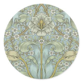 William Morris Spring Thicket Classic Pattern Classic Round Sticker