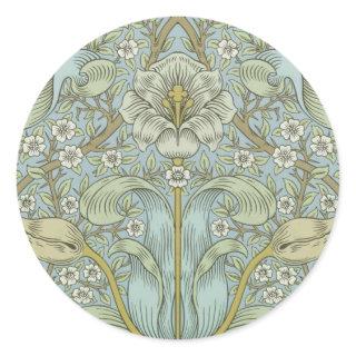 William Morris Spring Thicket Classic Pattern Classic Round Sticker