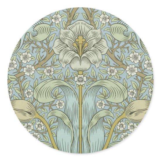 William Morris Spring Thicket Classic Pattern Classic Round Sticker
