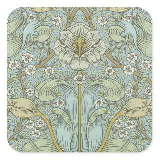 William Morris Spring Thicket Classic Pattern Square Sticker