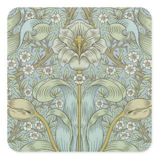 William Morris Spring Thicket Classic Pattern Square Sticker