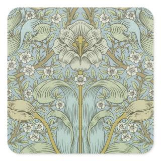 William Morris Spring Thicket Classic Pattern Square Sticker