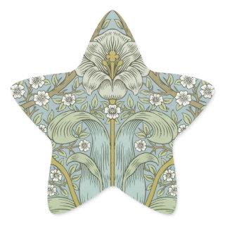 William Morris Spring Thicket Classic Pattern Star Sticker
