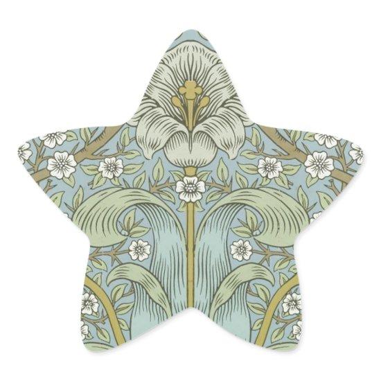 William Morris Spring Thicket Classic Pattern Star Sticker