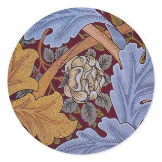 William Morris St James Acanthus Wallpaper Classic Round Sticker