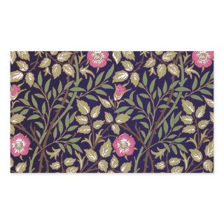William Morris Sweet Briar Floral Art Nouveau Rectangular Sticker