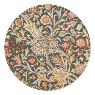 William Morris Trent Garden Flower Classic Botanic Classic Round Sticker