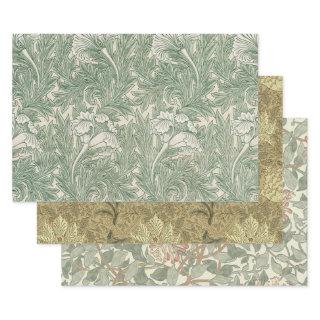 William Morris tulip wallpaper textile green  Sheets