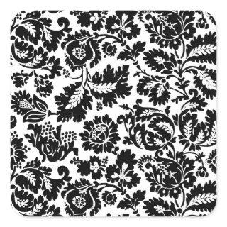 William Morris Venetian Damask Brocade Square Sticker