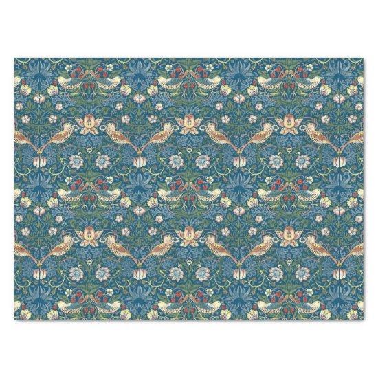 William Morris Vintage Strawberry Thief Pattern Tissue Paper