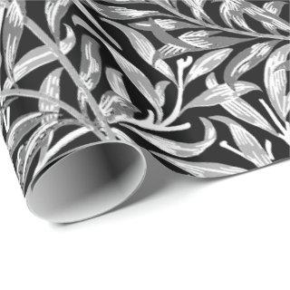 William Morris Willow Bough, Black, White & Gray