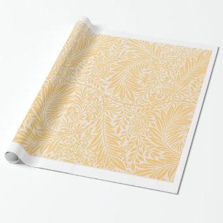 William Morris YELLOW LEAF PATTERN GIFT WRAP