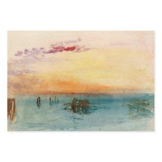 William Turner - The Lagoon near Venice at Sunset  Sheets