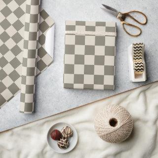 Willow Grey and Bone Checkerboard