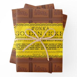 Willy Wonka Golden Ticket  Sheets