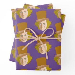 Willy Wonka Stenciled Face Graphic  Sheets