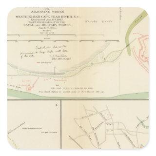 Wilmington, Ft Caswell, Smith's Island, Augusta Square Sticker