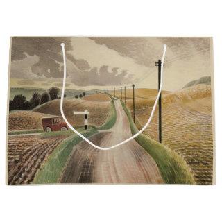 Wiltshire Landscape (by Eric Ravilious) Large Gift Bag