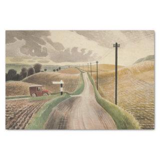 Wiltshire Landscape (by Eric Ravilious) Tissue Paper