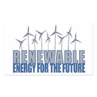 Wind Power Turbines Rectangular Sticker