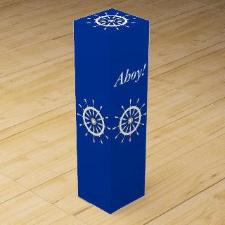 Wine Box - Ship Wheel